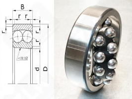 Подшипник 111513Е (2213KTVHC3) радиальный шариковый самоустанавливающийся 65-120-31 мм