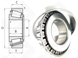 Подшипник HM813842/10 радиально-упорный роликовый конический 63,5-127-36,512 мм