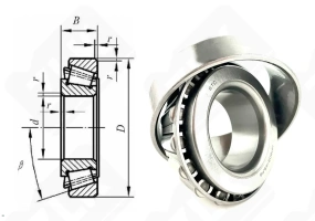 Подшипник HM803149/HM803110 радиально-упорный роликовый конический 44,45-88,9-30,162 мм