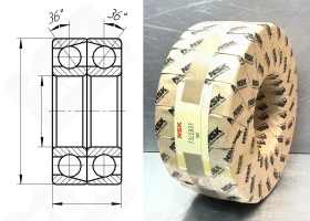 Подшипник 366322 (7322BDF) радиально-упорный шариковый 110-240-100 мм