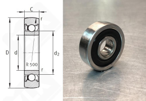 Подшипник 361200R радиально-упорный шариковый 10-32-9 мм