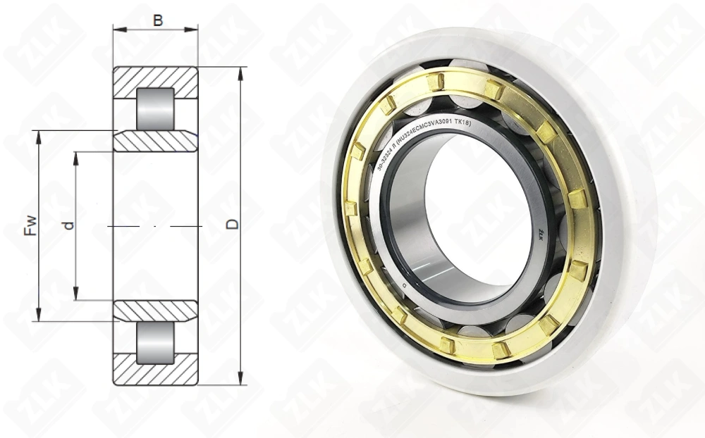 32324 Л (30) (NU324ECMC3VA3091) ТК18 ZLK (токоизолированный)