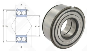 Подшипник GB43130S01 радиально-упорный шариковый 35-64-43 мм