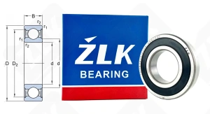 Подшипник 180208 (70) (62082RSС3) радиальный шариковый 40-80-18 мм