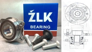 Подшипниковый ступичный узел VKBA6547 (713610780 R157.40) радиально-упорный шариковый 43-85-40,25 мм