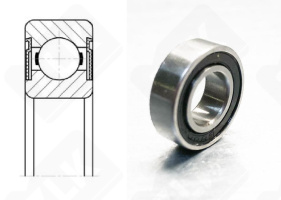 Подшипник 1000084 2RS (6842RS) радиальный шариковый 4-9-2.5 мм