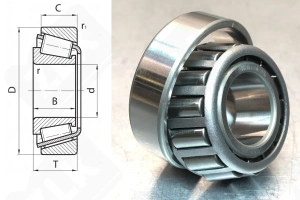 Подшипник HICAPM12649/10  радиально-упорный роликовый конический 21,43-50,005-18,288 мм