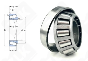 Подшипник 27709 У4Ш2 (30709) радиально-упорный роликовый конический 45-100-31,75 мм