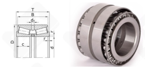 Подшипник 1097768 радиально-упорный роликовый конический 340-580-170/242 мм