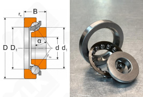 Подшипник SF0649PX радиально-упорный шариковый 30-55-17 мм