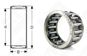 Подшипник K28x35x18 радиальный игольчатый 28-35-18 мм