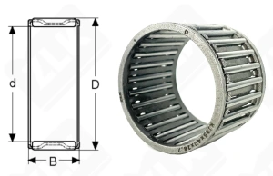 Подшипник KJ35x40x28.7 радиальный игольчатый 35-40-28,7 мм