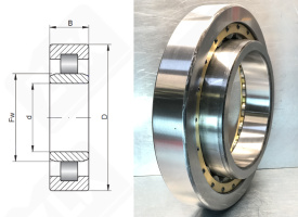 Подшипник 32244 Л (NU244M) радиальный роликовый 220-400-65 мм