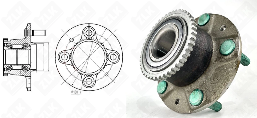 HUB066-52 (713615540 33BWK02 VKBA3229 EK78790) BW 