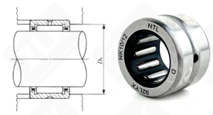 Подшипник NK10/12 радиальный игольчатый 10-17-12 мм