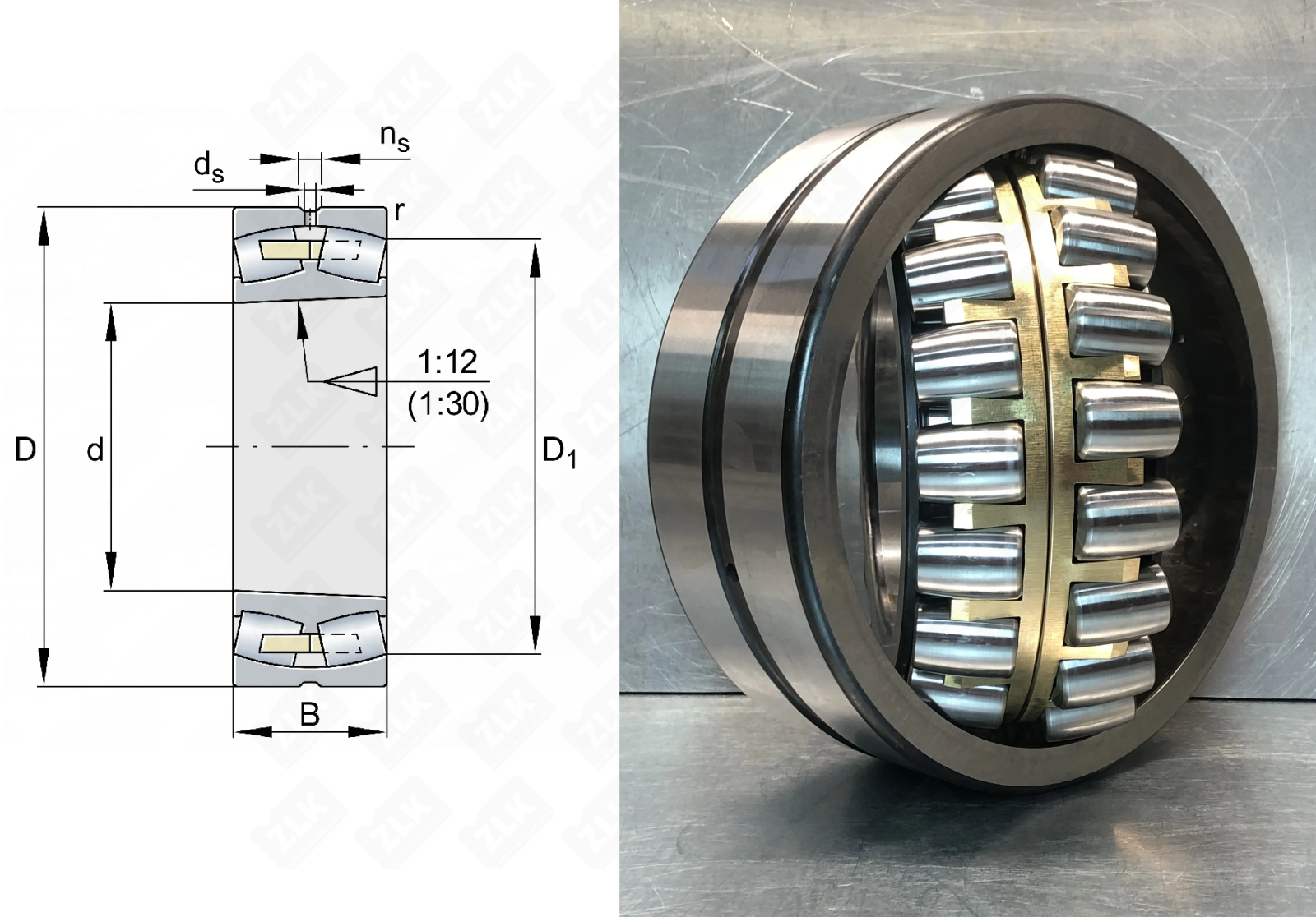 Подшипник роликовый 3053940Н (23940 EMW33) 200×280×60 мм Timken оригинал