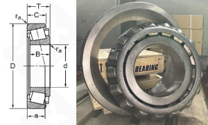 Подшипник 7841 радиально-упорный роликовый конический 205-485-117,47 мм