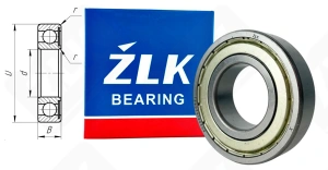 Подшипник 60206 (6206Z) радиальный шариковый 30-62-16 мм