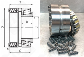 Подшипник 178813 (234413) радиально-упорный роликовый конический 65-100-44 мм