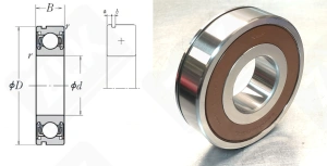 Подшипник 45TM04NC3**U40A радиальный шариковый 45-110-29 мм