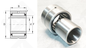 Подшипник 6244906 (NA6906) радиальный игольчатый 30-47-30 мм