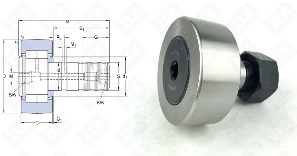 Ролик опорный KR90 PP Technix