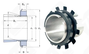Втулка закрепительная H2308 35-58-46 мм