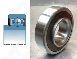 Подшипник JWB3020 радиальный радиальный шариковый 40-90-23/28 мм