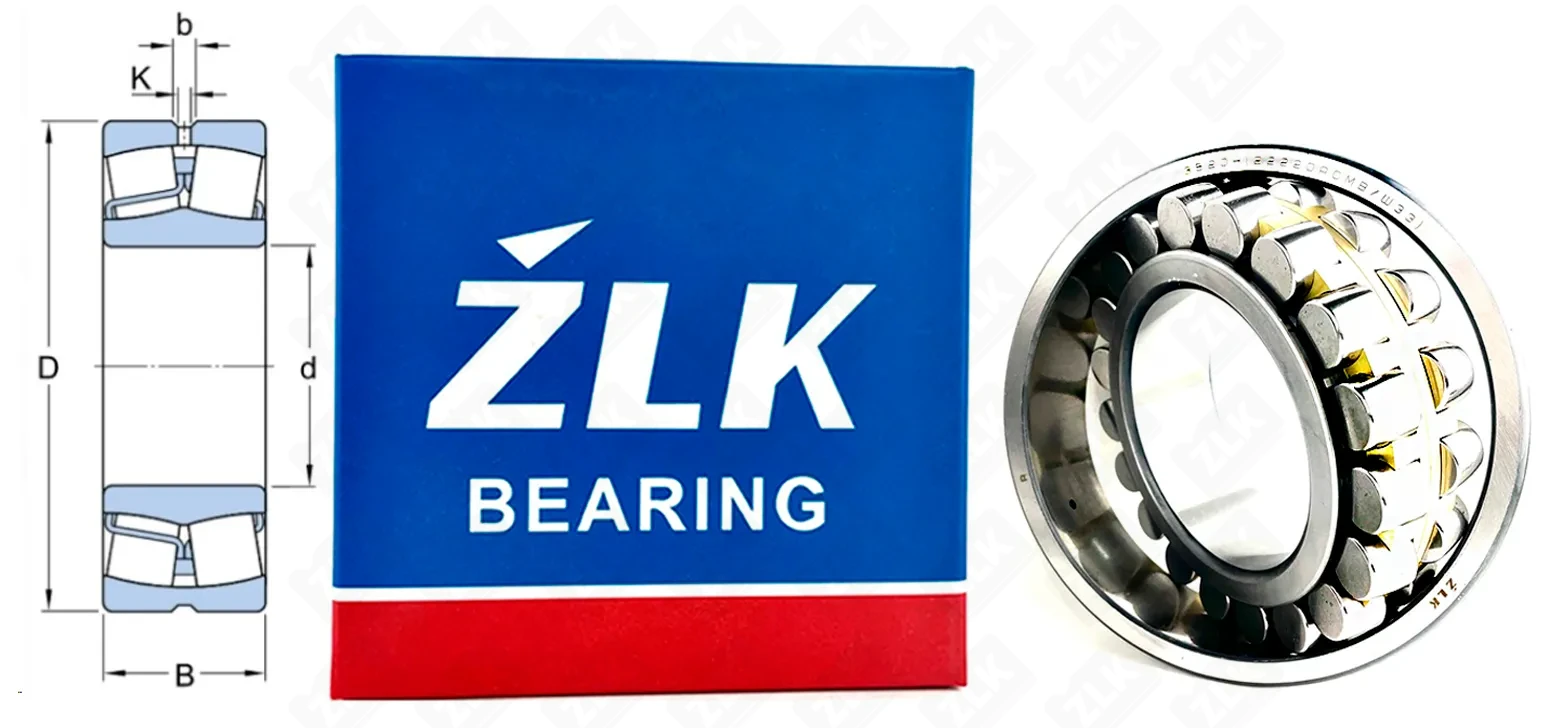 Подшипник роликовый 3520 H (22220ACMB/W33) 100×180×46 мм ZLK