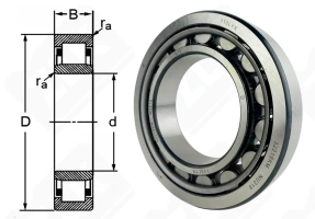 Подшипник 32219 (NU219) радиальный роликовый 95-170-32 мм