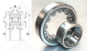 Подшипник 32164 (NU1064) радиальный роликовый 320-480-74 мм