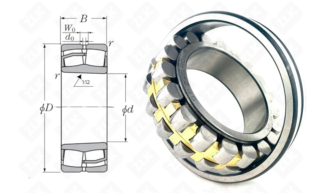 Подшипник роликовый 113515Н (22215ACKMBW33K) 75×130×31 мм SPZ