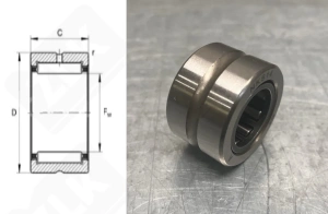 Подшипник NKS14 радиальный игольчатый 14-25-16 мм