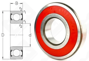 Подшипник 180310 (63102NSE9) радиальный шариковый 50-110-27 мм