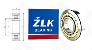 Подшипник 32332Л (20) (NU332ECMAC3) радиальный роликовый 160-340-68 мм