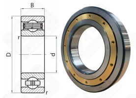 Подшипник 236 Л (70) (6236MC3) радиальный шариковый 180-320-52 мм