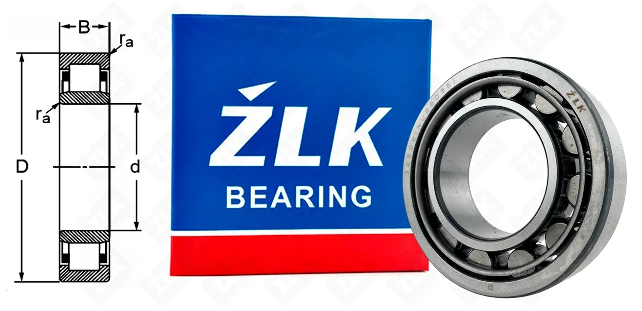 Подшипник роликовый 32509 (NU2209E) 45×85×23 мм ZLK