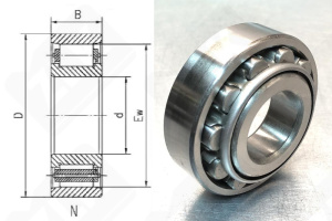 Подшипник 2308 (N308) радиальный роликовый 40-90-23 мм