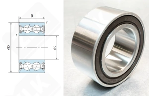 Подшипник 30BD5222T1XDDU радиально-упорный шариковый 30-52-22 мм