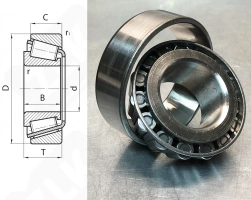 Подшипник 65385/65320 радиально-упорный роликовый конический 44,45-114,3-34,925/44,45 мм