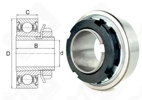 Подшипник 380708 радиальный шариковый 40-85-23/35 мм