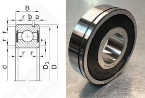 Подшипник 32TM03NXC3UR радиальный шариковый 32-80-23 мм