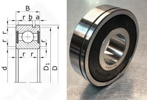 Подшипник 32TM03NXC3UR радиальный шариковый 32-80-23 мм