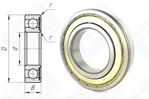 Подшипник 60213 (70) (6213ZC3) радиальный шариковый 65-120-23 мм