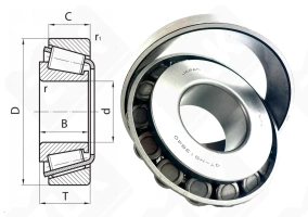 Подшипник H913840/H913810 радиально-упорный роликовый конический 59,987-146,05-41,275 мм