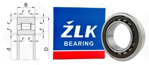 Подшипник 32510 (NU2210ECP) радиальный роликовый 50-90-23 мм