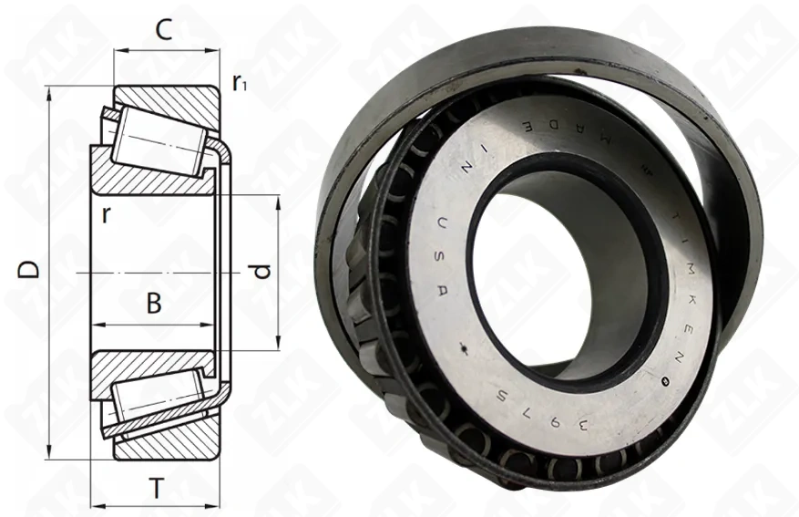Подшипник роликовый (3975/3920) 51×112.5×30 мм Timken оригинал
