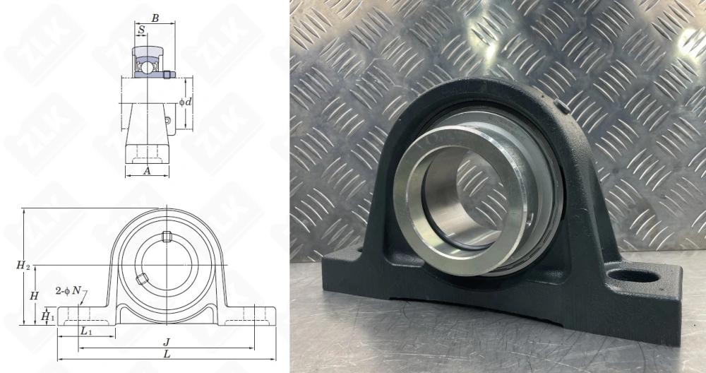 480214UCP (UCP214) (RASE70) INA с эксцентриком