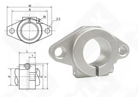 Опора валов SHF20 