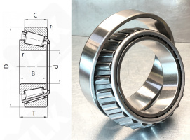 Подшипник 594/592А радиально-упорный роликовый конический 95,25-152,4-36,322/40 мм